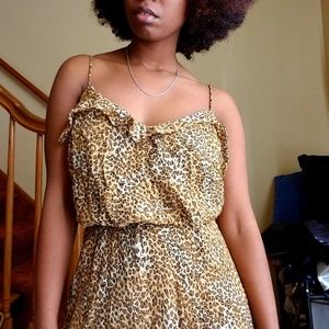 SOLD!!! Vintage Leopard Print dress